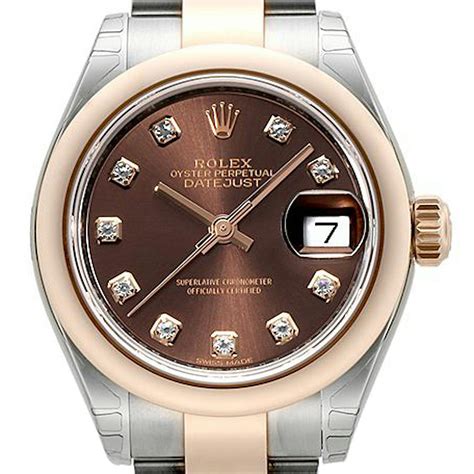 rolex chocolate oro rosa|rolex lady datejust precio.